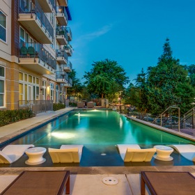 Pool with sunshelf loungers outdoor pool with sunshelf loungers
